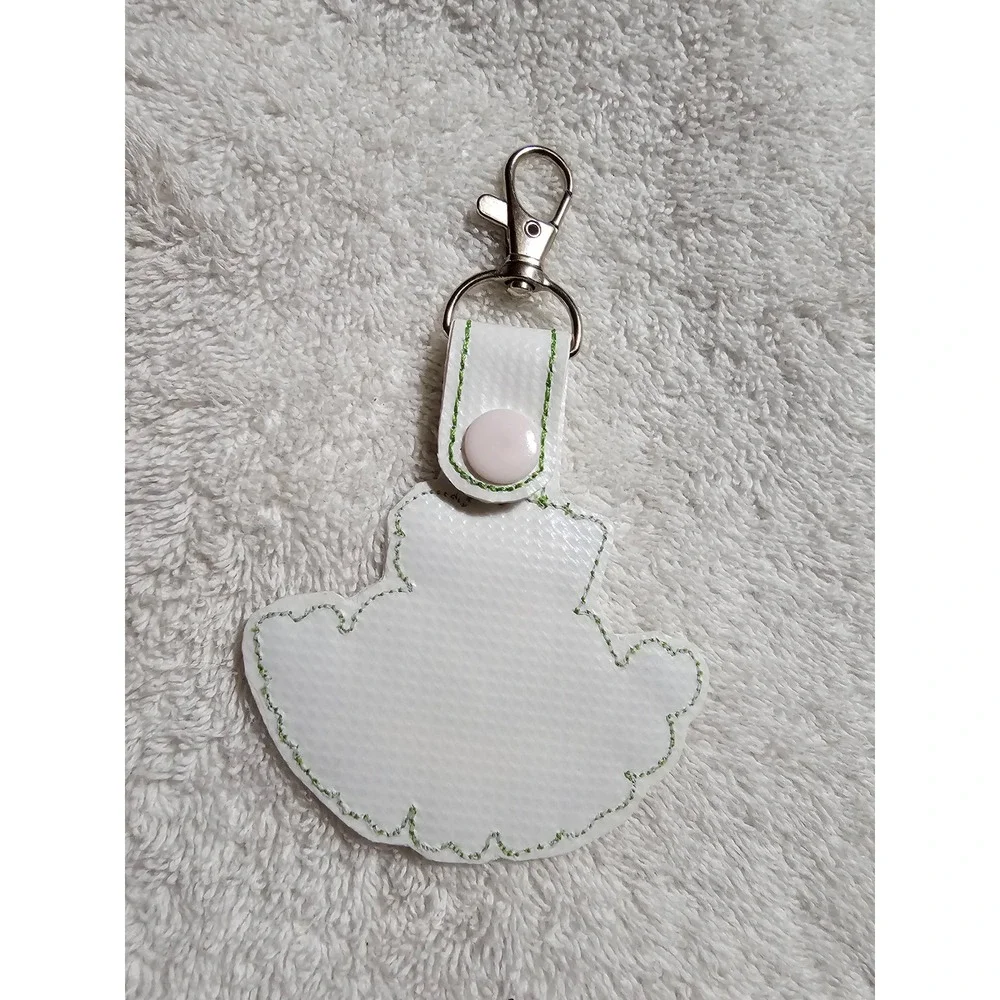 420 Keychain It's‎ 4:20 Somewhere Novelty Embroidered Keyring Bag Charm